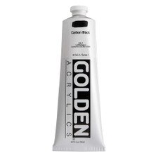 Golden Heavy Body Acrylic Tube 5oz Carbon Black